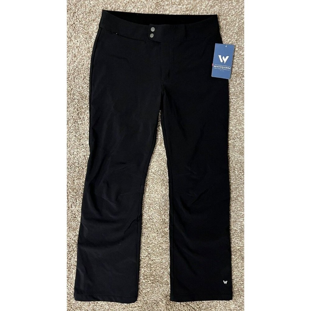 White Sierra Women's Large Black Full Moon Softshell Pants NWT Snow Pants